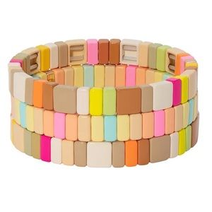 Roxanne Assoulin set of three brackets “neons and neutrals”